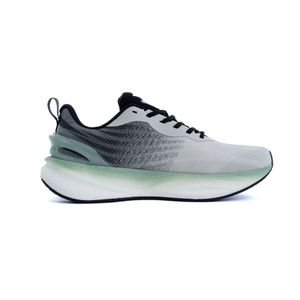 Men's Pro-Performance Running Shoes Breathable Mesh Cushion Grey Green