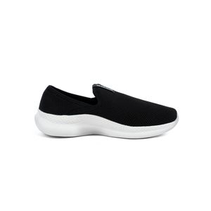 Step One Men's Breathable Slip-On Walking Sneakers Black White