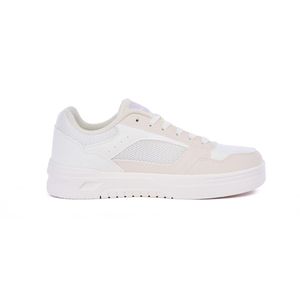 Women's Breathable Casual Sneakers - White Beige Mesh