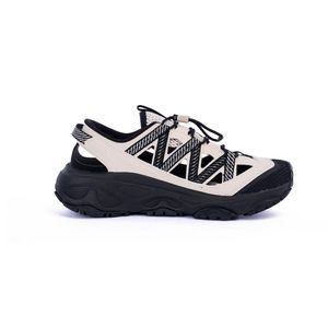 Lumre Outdoor Hiking Sandals Breathable Mesh Chunky Sole Beige Black